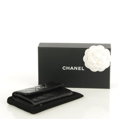 Chanel Caviar Quilted Flap Card Holder Black 4 of 8