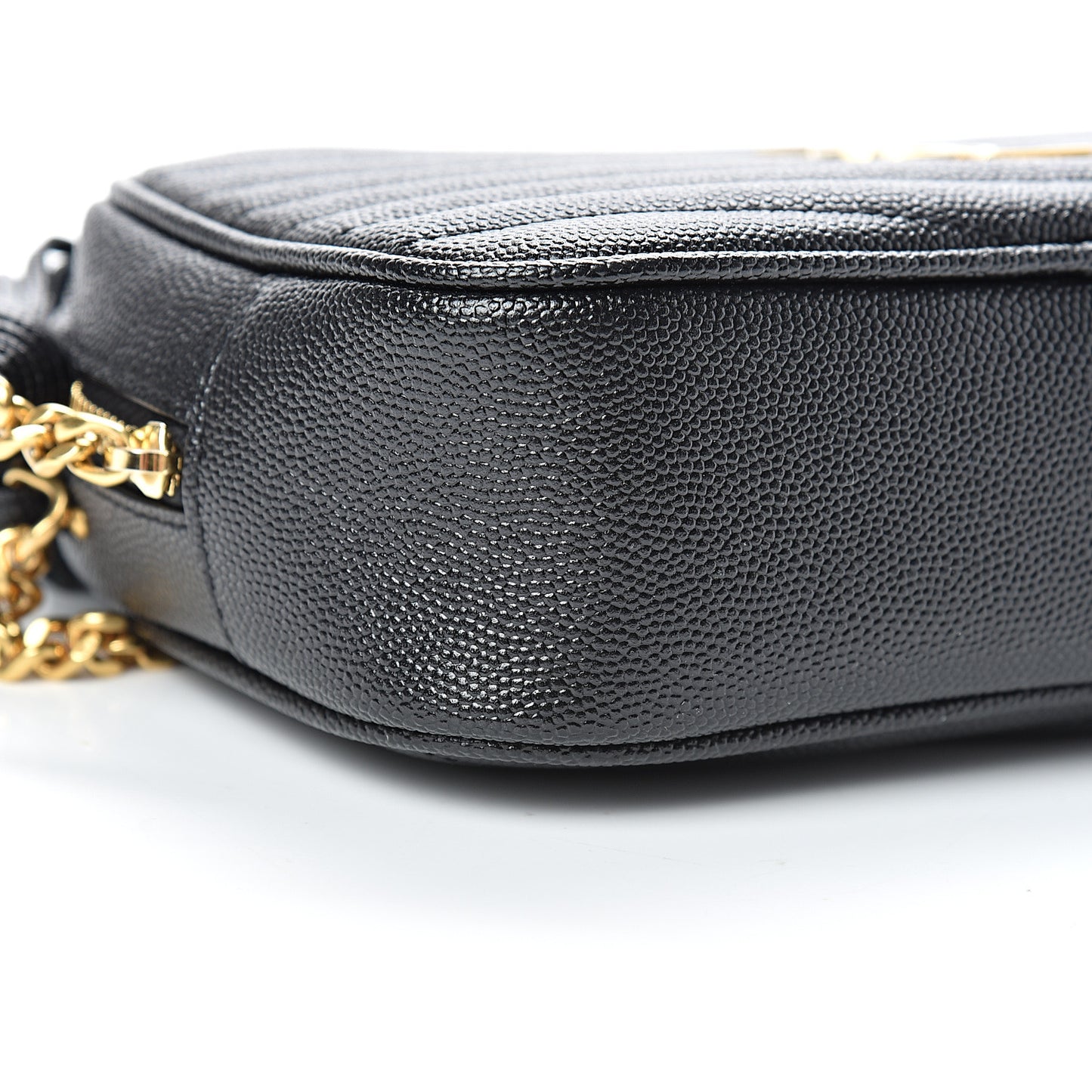 Grain De Poudre Matelasse Monogram Mini Lou Camera Bag Black