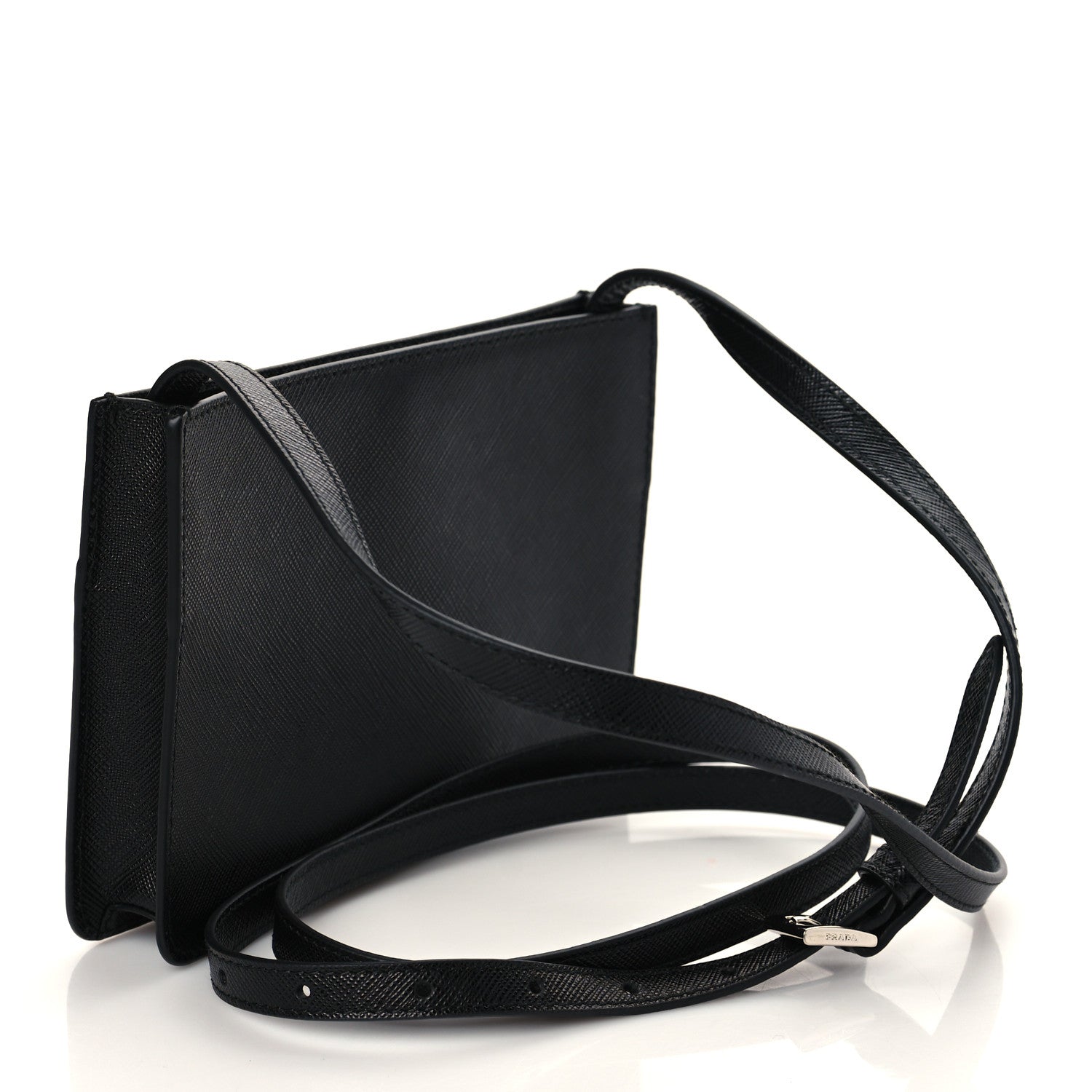 Prada Saffiano Crossbody Bag Black 3 of 9