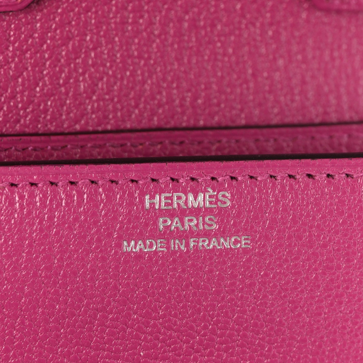 Chevre Mysore Enamel Mini Cinhetic Wallet  Rose Pourpre