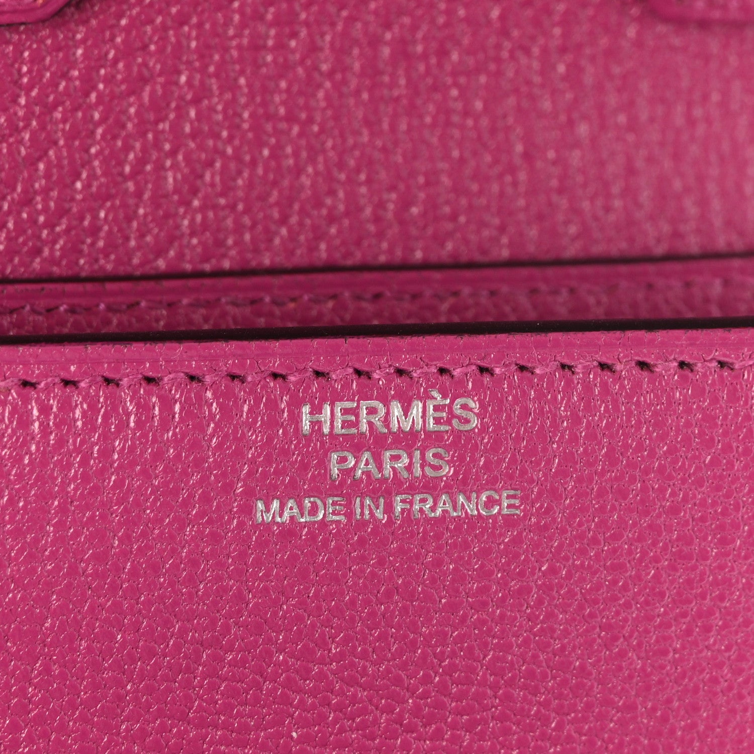 Hermes Chevre Mysore Enamel Mini Cinhetic Wallet  Rose Pourpre 6 of 11