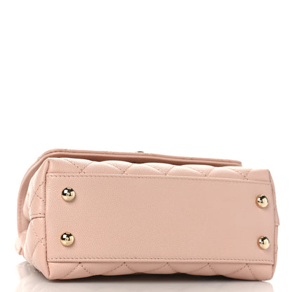Chanel Caviar Quilted Extra Mini Coco Handle Flap Light Pink 3 of 8