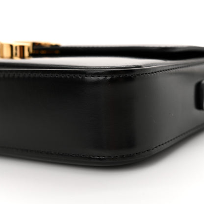 Celine Shiny Calfskin Triomphe Shoulder Bag Black 11 of 11