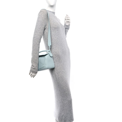 Loewe Calfskin Small Puzzle Bag Aquamarine 2 of 11