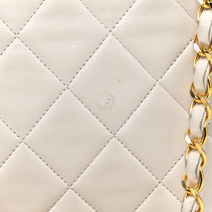 Chanel Lambskin Quilted Medium Single Flap White 16 of 24