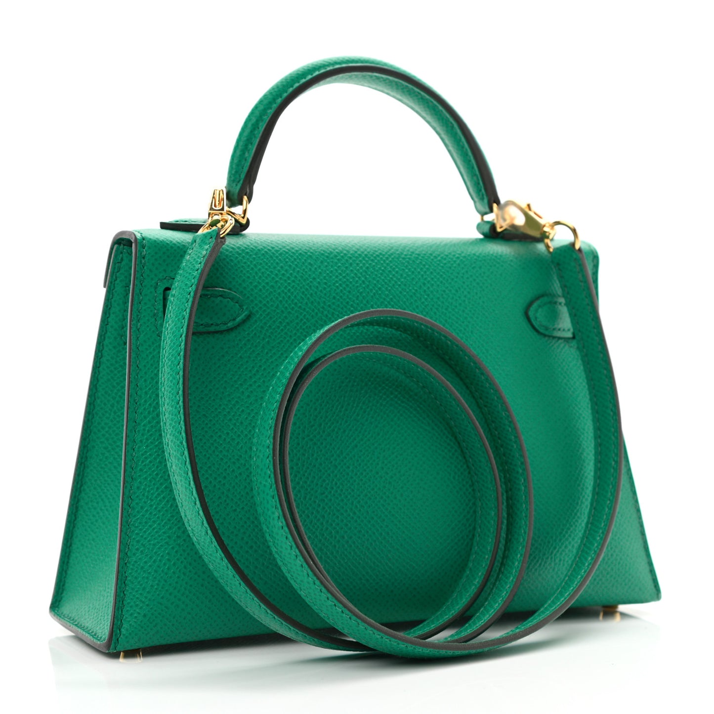 Epsom Mini Kelly Sellier 20 Vert Jade