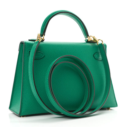 Hermes Epsom Mini Kelly Sellier 20 Vert Jade 4 of 11