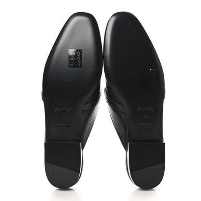 Hermes Goatskin Oz Mules 40 Black 6 of 11