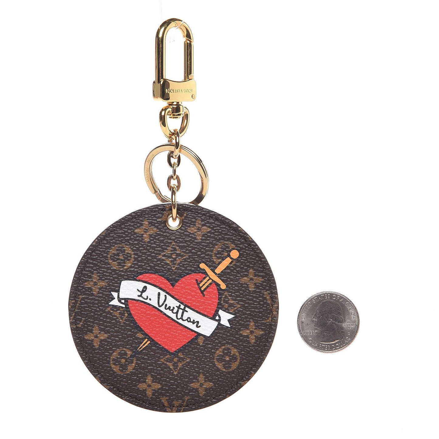 Monogram Stories Bag Charm Key Holder