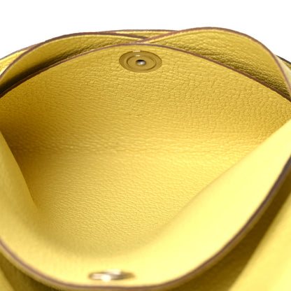Hermes Chevre Mysore Calvi Duo Card Case Limoncello 8 of 10
