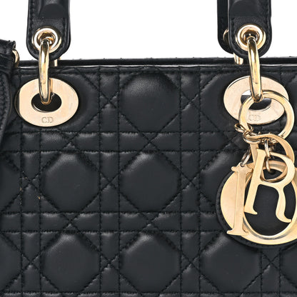 Christian Dior Lambskin Cannage Small My ABCDior Lady Dior Black 8 of 16
