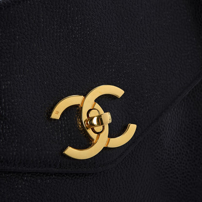 Chanel Caviar Flap Shoulder Bag Black 8 of 8