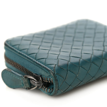 Bottega Veneta Nappa Intrecciato Zip Around Coin Purse Lagoon 11 of 22