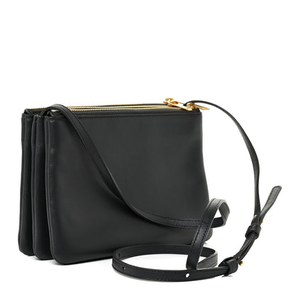 Celine Lambskin Small Trio Crossbody Bag Anthracite 2 of 12