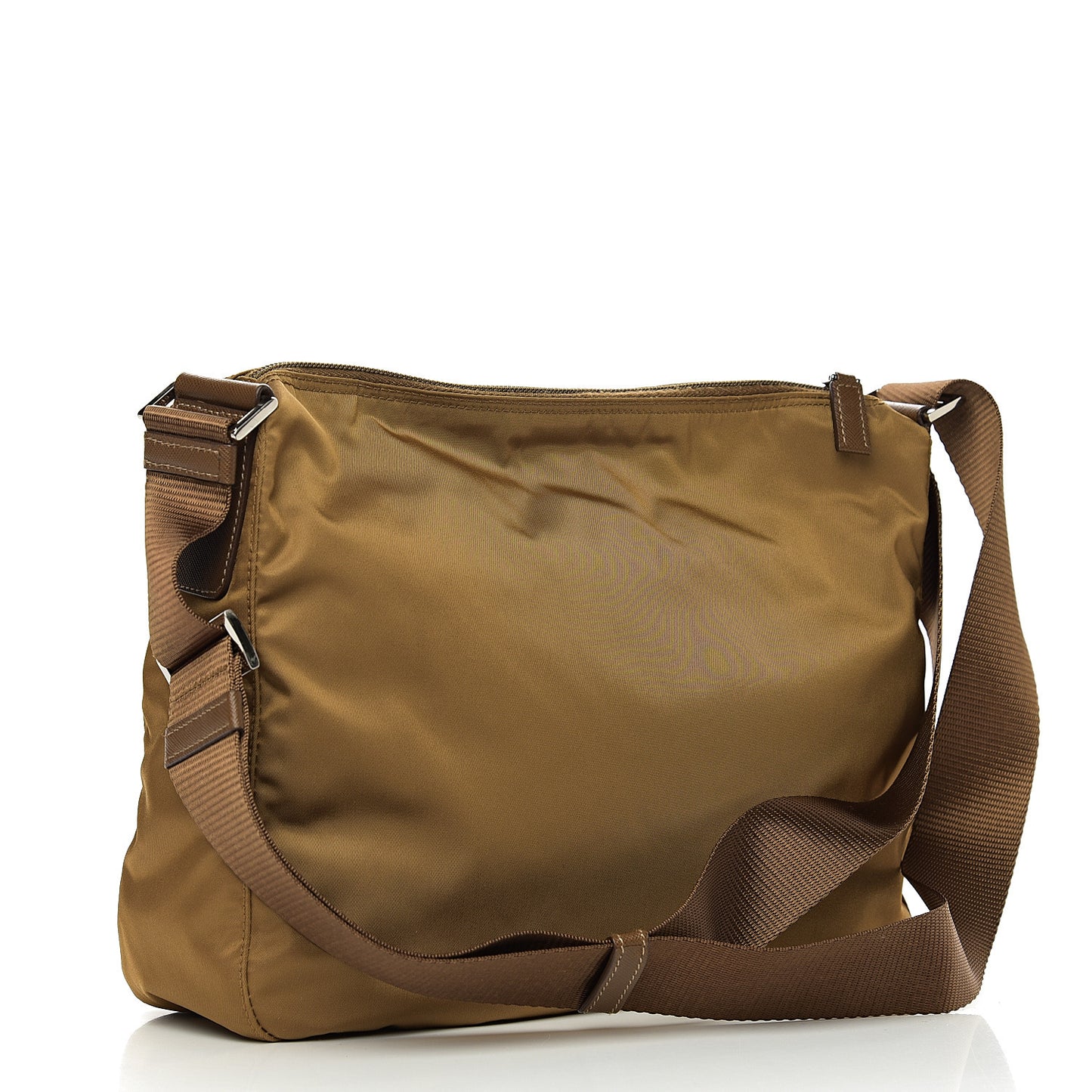 Nylon Vela Flat Messenger Bag Tabacco
