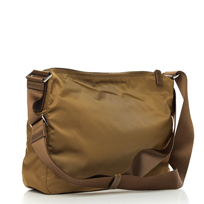 Prada Nylon Vela Flat Messenger Bag Tabacco 2 of 9