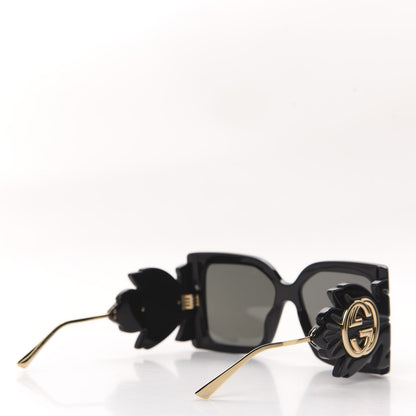 Gucci Acetate Square Frame Wing Sunglasses GG0535S Black 4 of 7