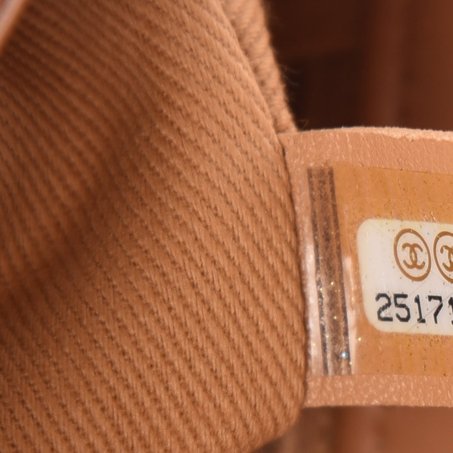 Calfskin Coco Eyelets Small Flap Bag Camel
