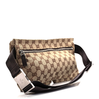 Gucci GG Monogram Double Pocket Belt Bag Dark Brown 3 of 8
