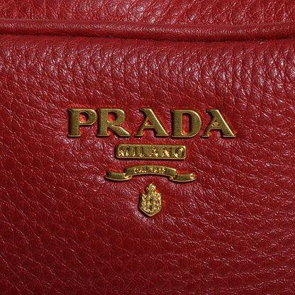 Prada Vitello Daino Mini Camera Crossbody Bag Fuoco 9 of 10