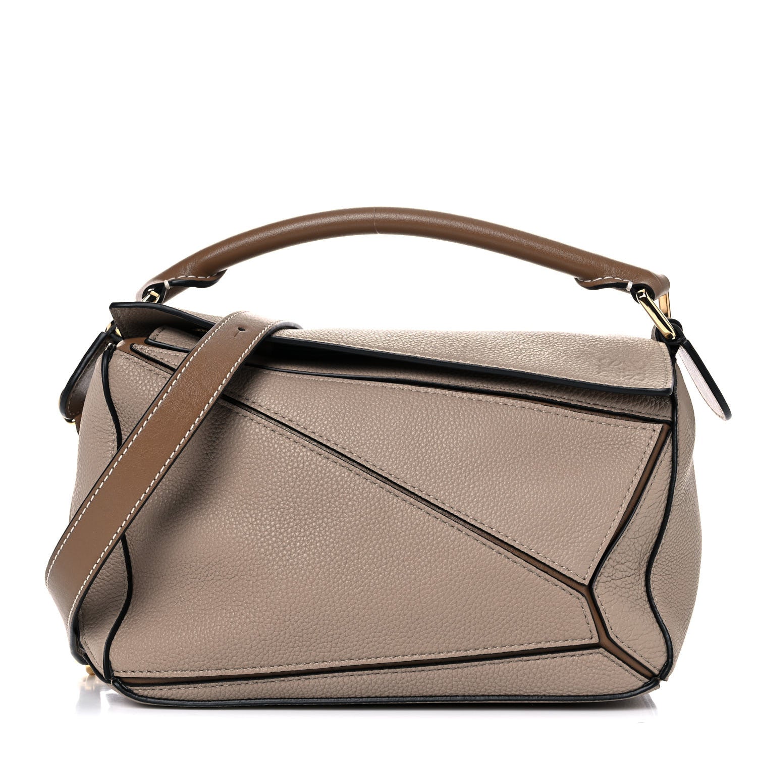 Loewe Calfskin Small Puzzle Bag Sand Mink 1 of 10