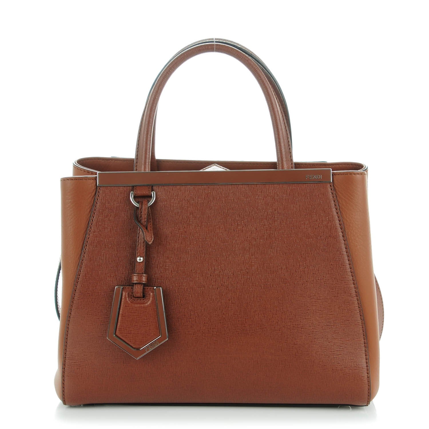 Fendi Vitello Elite Petite 2Jours Tote Orzo 1 of 7