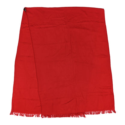 Hermes Cashmere Silk New Libris Stole Rouge Vif 2 of 4