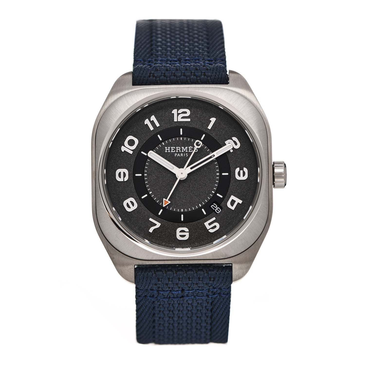 Hermes Titanium Nylon 39mm H08 Automatic Watch Bleu Abysse 1 of 5