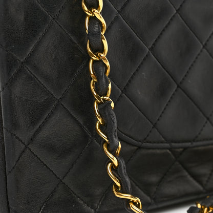 Chanel Lambskin Quilted Medium Double Flap Black 13 of 13