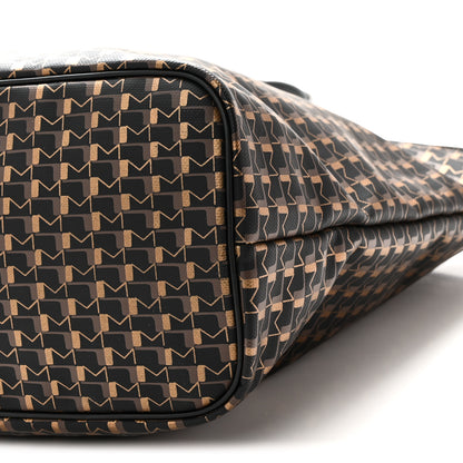 Moynat Grained Calfskin Canvas 1920 Oh! Tote Ruban GM Carbon Bronze 10 of 10
