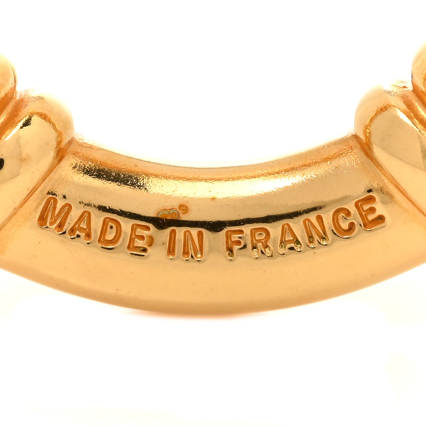 Permabrass Bouee Scarf Ring Gold
