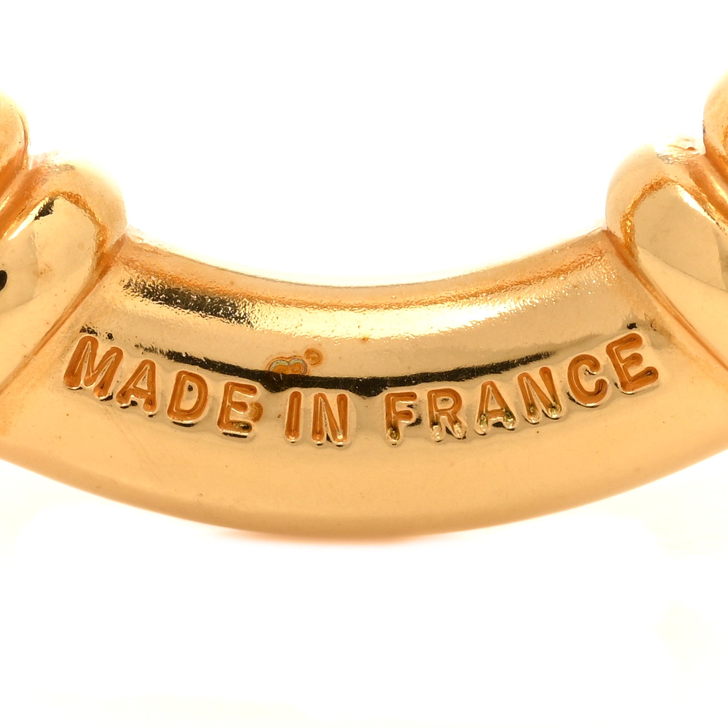 Hermes Permabrass Bouee Scarf Ring Gold 4 of 5