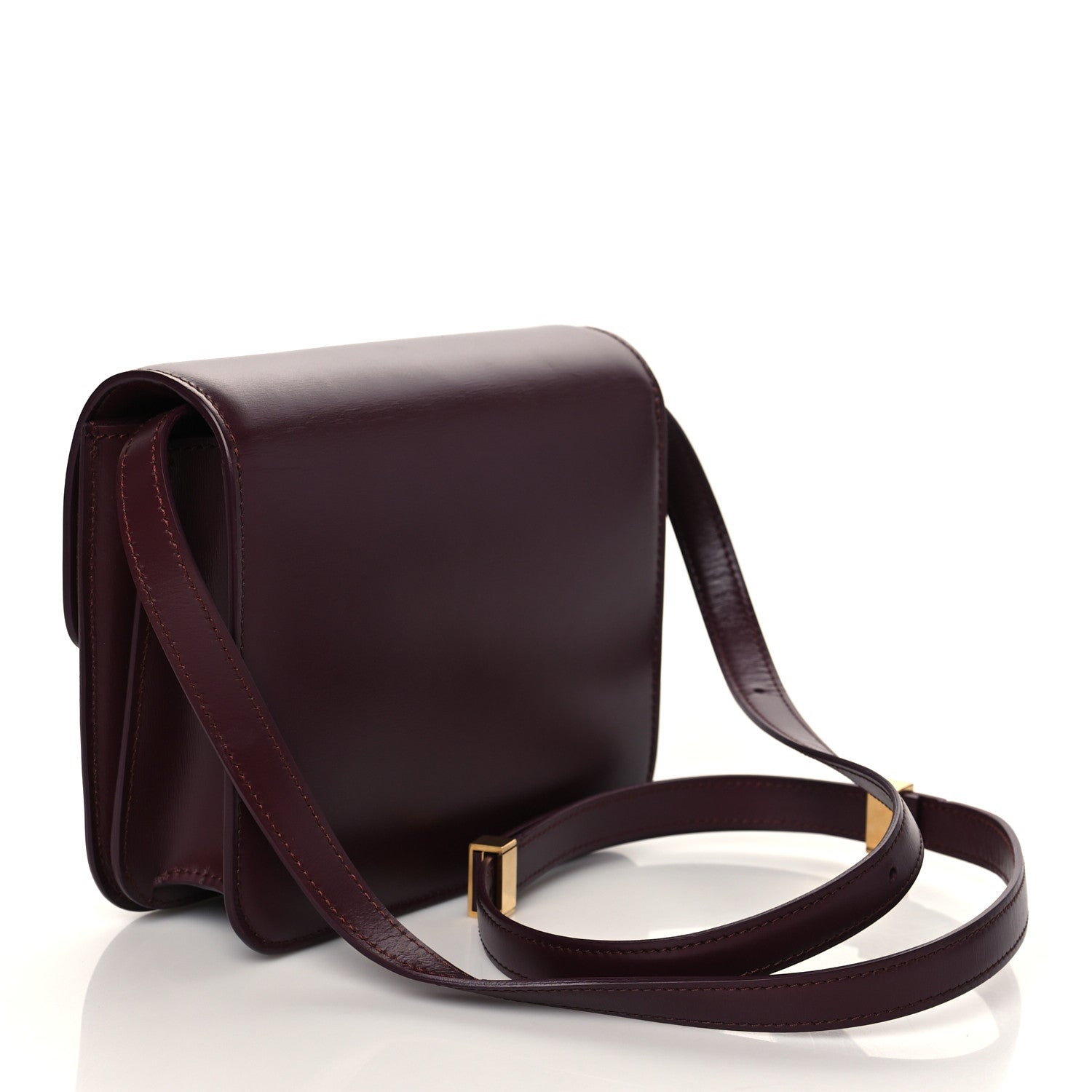 Celine Box Calfskin Teen Classic Box Flap Bag Burgundy 4 of 11