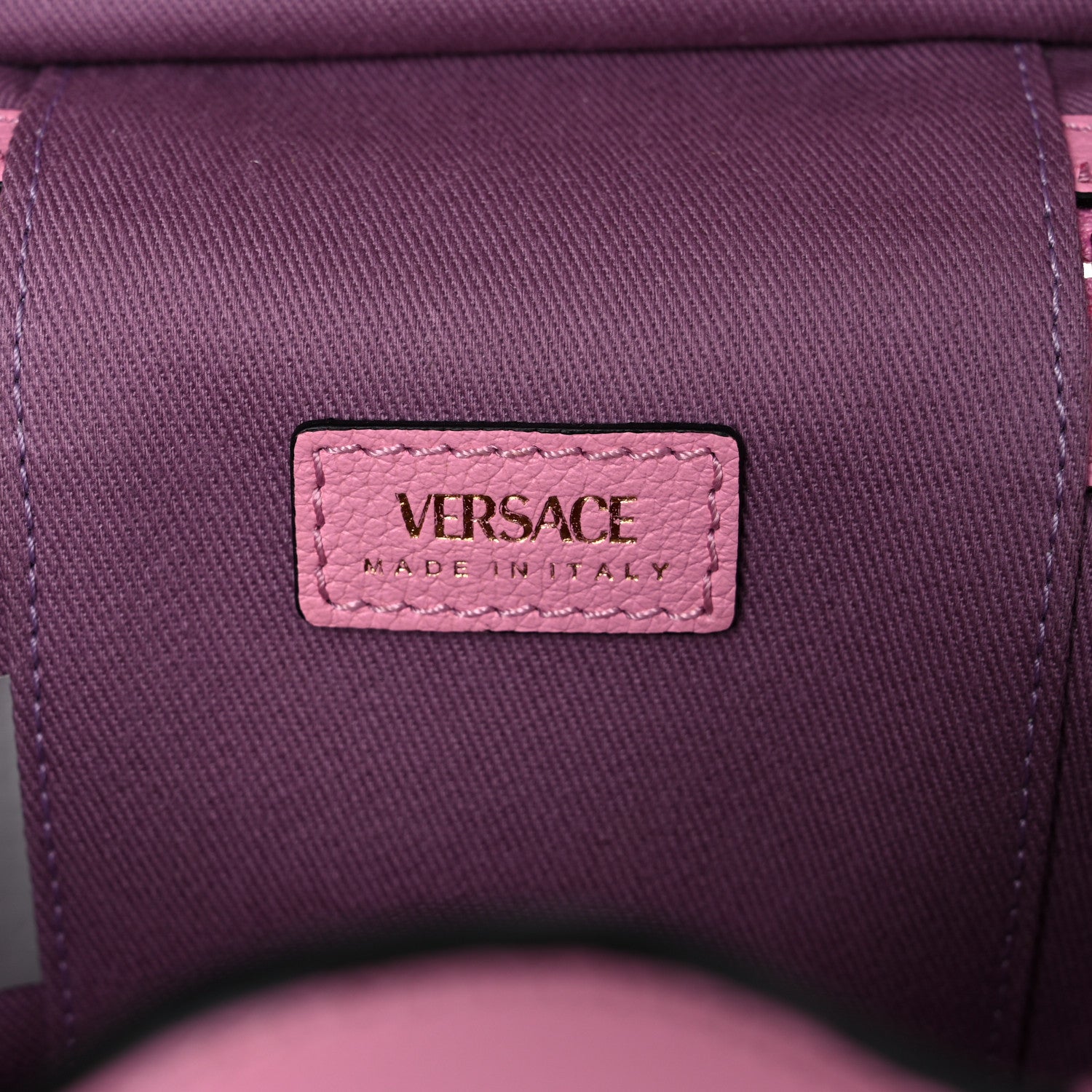 Versace Grained Calfskin La Medusa Mini Shoulder Bag Pink 6 of 9