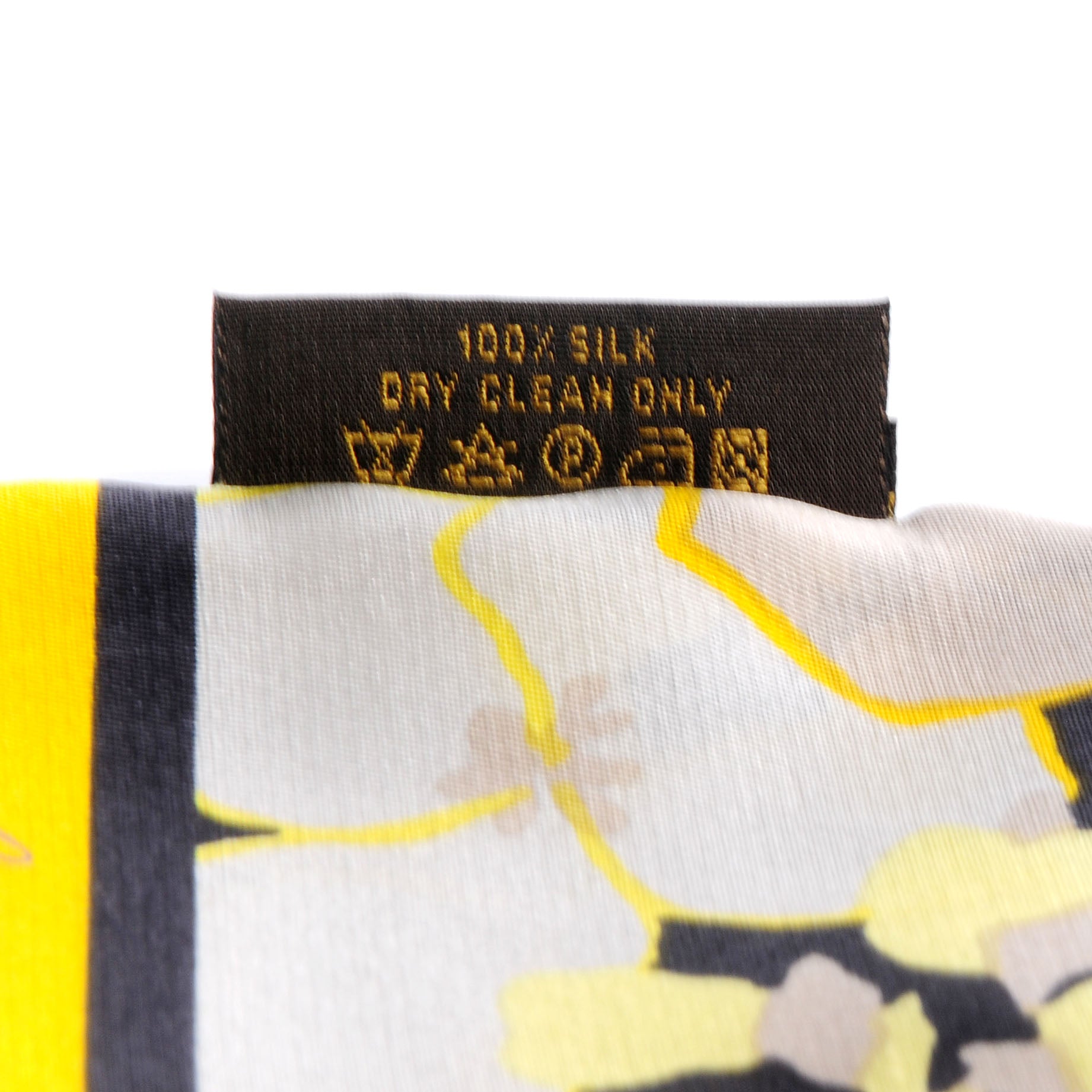 Louis Vuitton Silk Hibiscus Bandeau Yellow 6 of 6