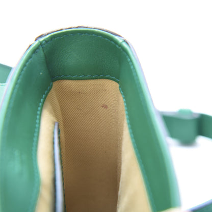 Chloe Calfskin Crocodile Embossed Mini C Double Carry Woodsy Green 11 of 15