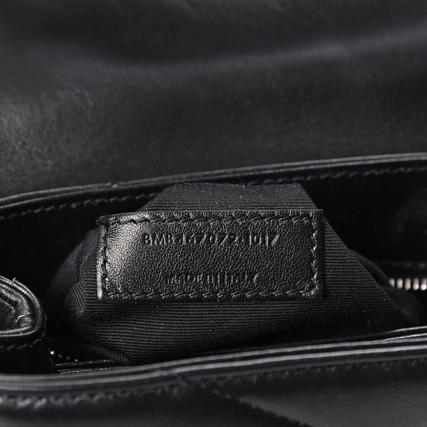 Calfskin Y Quilted Monogram Toy Loulou Crossbody Bag Black