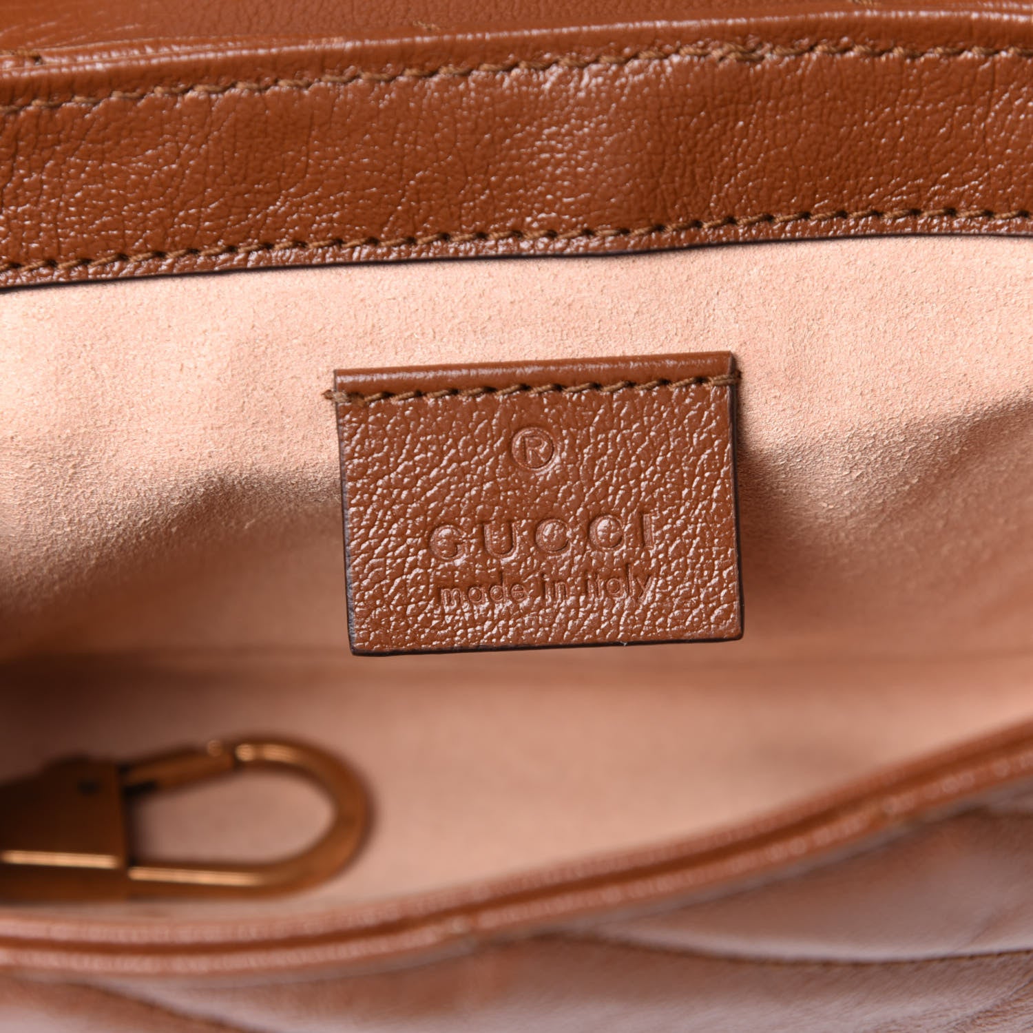 Gucci Azalea Calfskin Matelasse Diagonal Super Mini GG Marmont Shoulder Bag Cuir 8 of 13