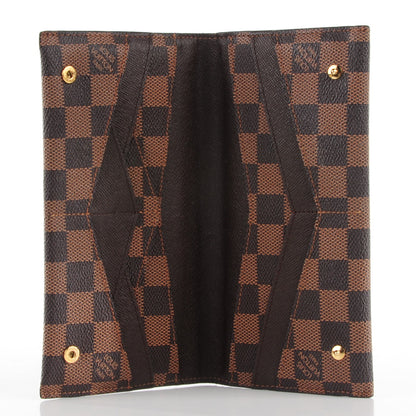 Louis Vuitton Damier Ebene Long Origami Wallet 6 of 9