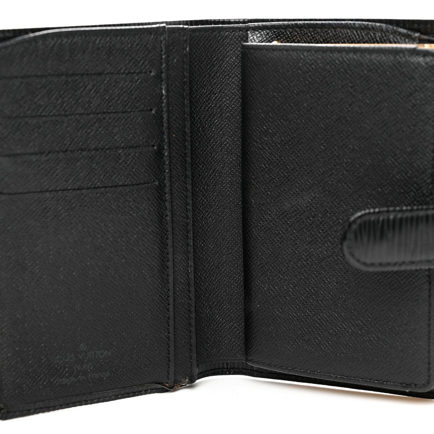 Louis Vuitton Epi French Purse Wallet Black 6 of 17