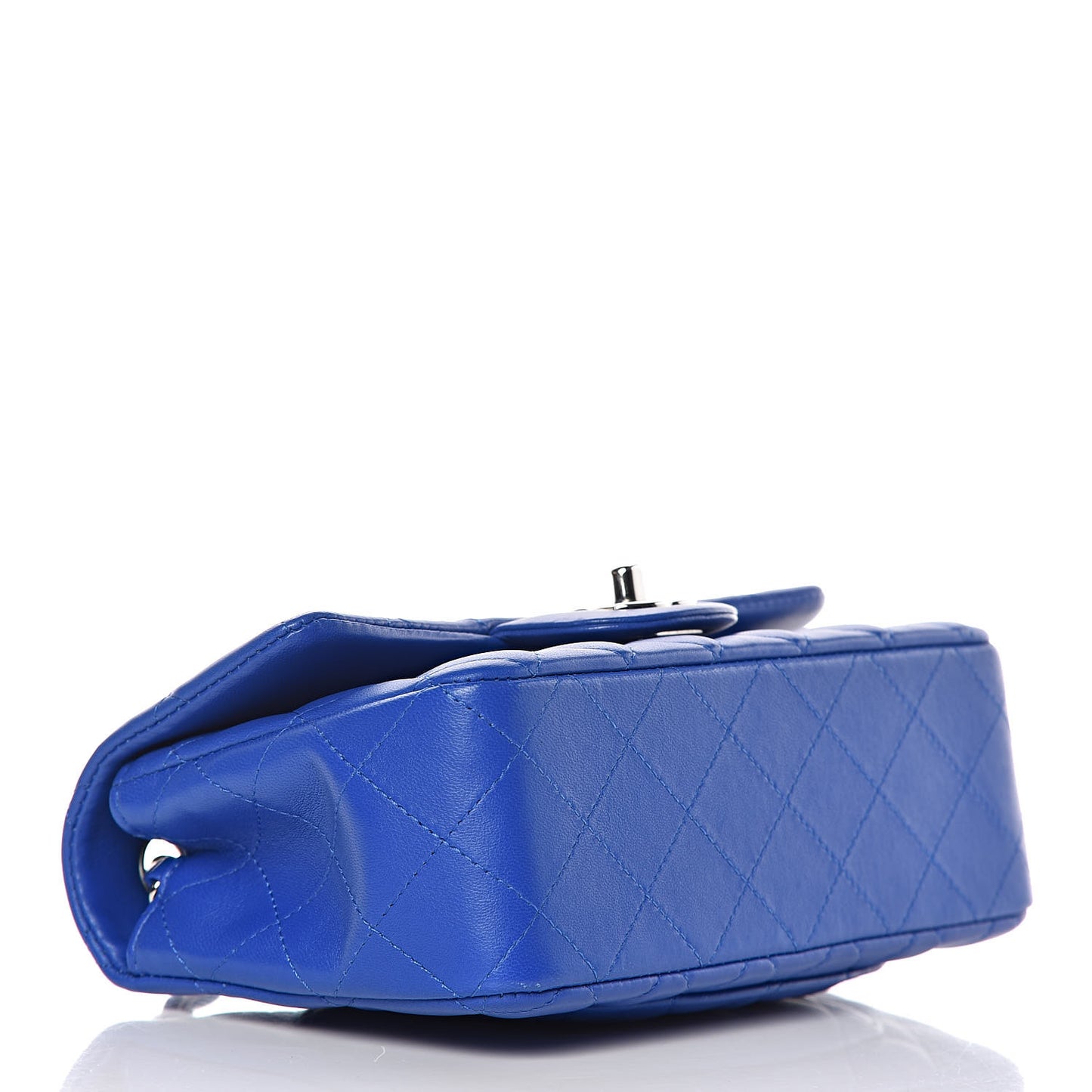 Lambskin Quilted Mini Rectangular Flap Royal Blue
