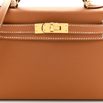 Hermes Epsom Mini Kelly Sellier 20 Gold 6 of 9