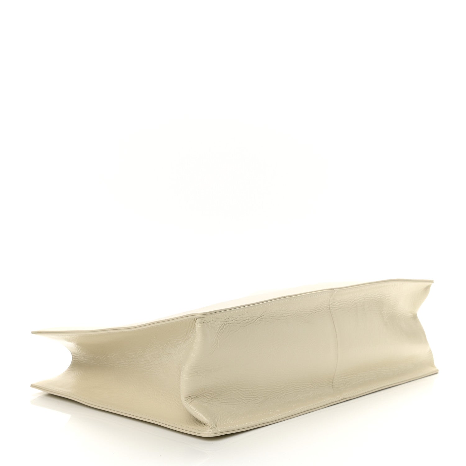 Chanel Shiny Aged Calfskin Shopping Bag White 4 of 10