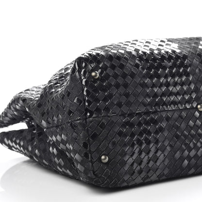 Bottega Veneta Intrecciato Rugiada Vintaga Shopper Black 10 of 12