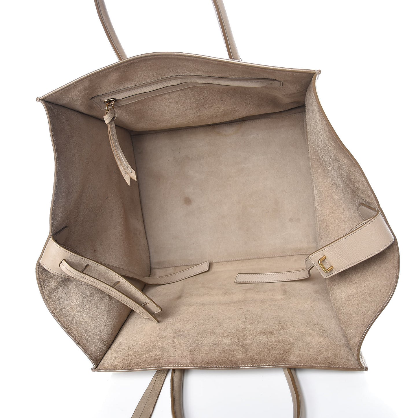 Supple Calfskin Medium Phantom Luggage Beige
