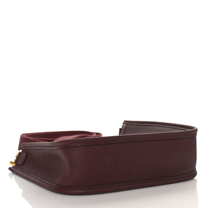 Hermes Taurillon Clemence Evelyne TPM Rouge Sellier 4 of 9