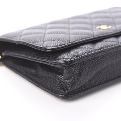 Chanel Caviar Quilted Wallet On Chain WOC Black 6 of 11