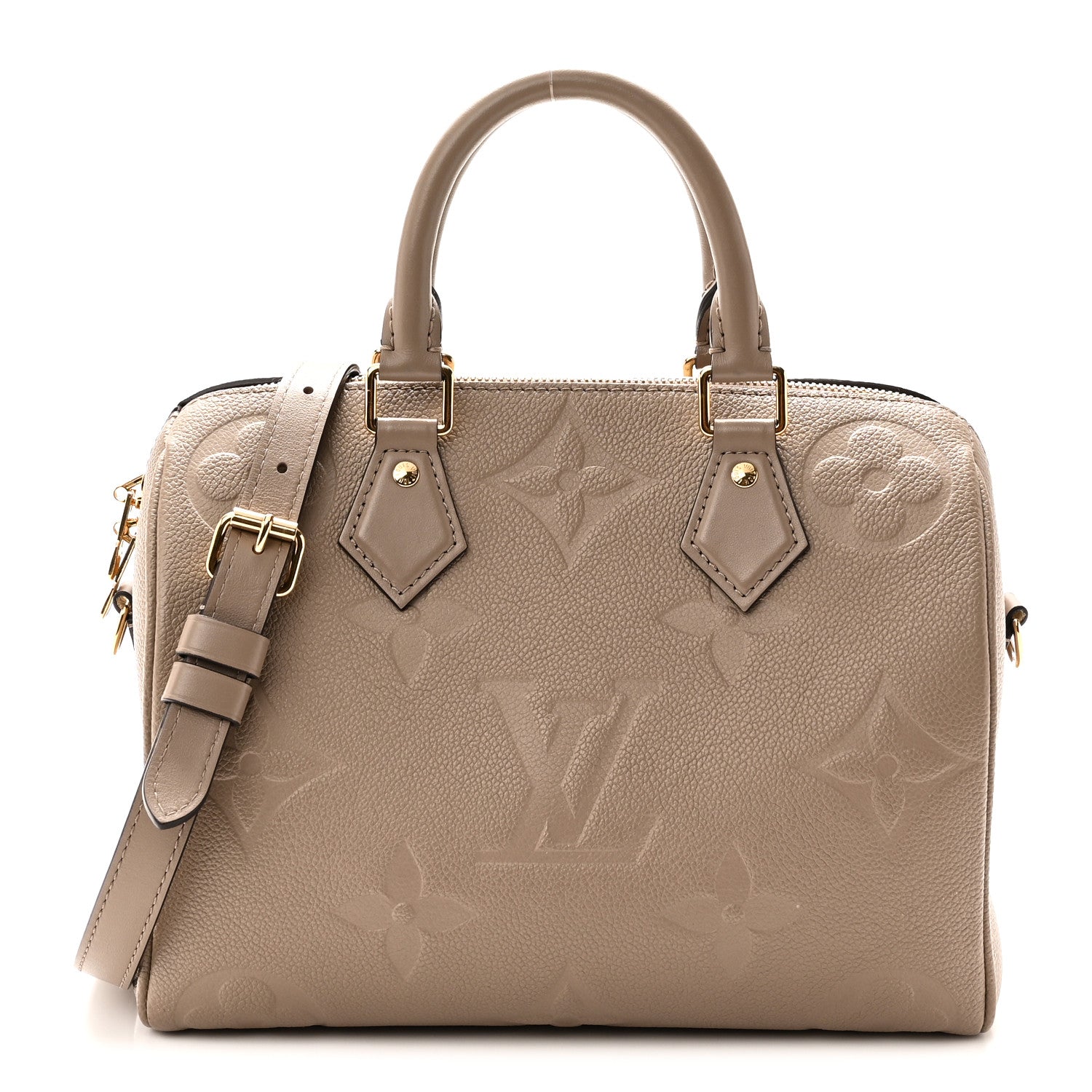 Louis Vuitton Empreinte Monogram Giant Speedy Bandouliere 25 Tourterelle 1 of 8