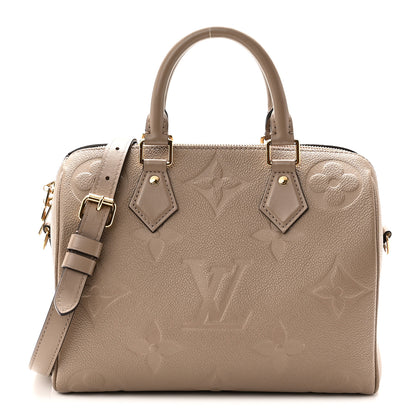 Louis Vuitton Empreinte Monogram Giant Speedy Bandouliere 25 Tourterelle 1 of 8