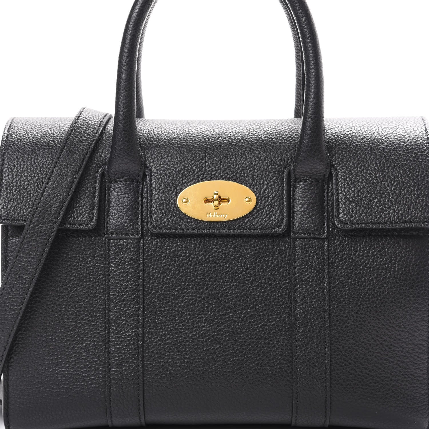 Mulberry Classic Grain Small New Bayswater Black 10 of 10